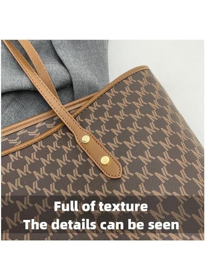 Lady Laptop Bag 16 Inch Laptop Tote Leather Computer Office Bag, Shoulder Cross-body Premium Texture Large Capacity Tote Shoulder Bag (brown) - Image 3